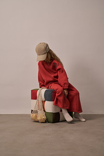 Oh La La Koala For Little Ones Kiremit Omuz Nakışlı Asimetrik Detaylı Alt Üst Takım