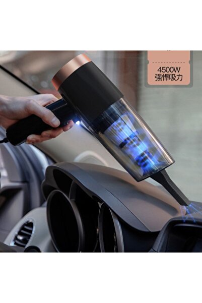 Flippy Aspirator auto portabil, rabatabil, pentru casă și mașină, cu furtun prelungitor, 4 capete de aspirare, 20x16x