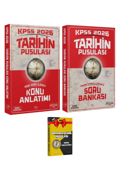 CBA Akademi 2026 KPSS Tarihin Pusulası Konu Anlatımı+ Soru Bankası