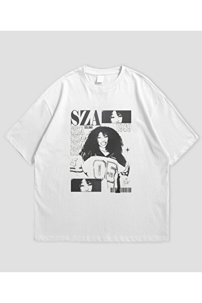 SVART WEAR تي شيرت كبير الحجم للجنسين بتصميم SZA