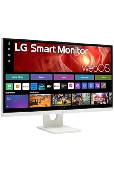 LG 32U721SA-W 32" 4K UHD Smart Monitor with webOS, USB-C 65W Power Delivery, HDR10, Slim Bezel, Buil