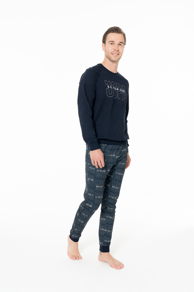 U.S. Polo Assn. Men's Winter Licensed Long Sleeve Pajama Set 18968