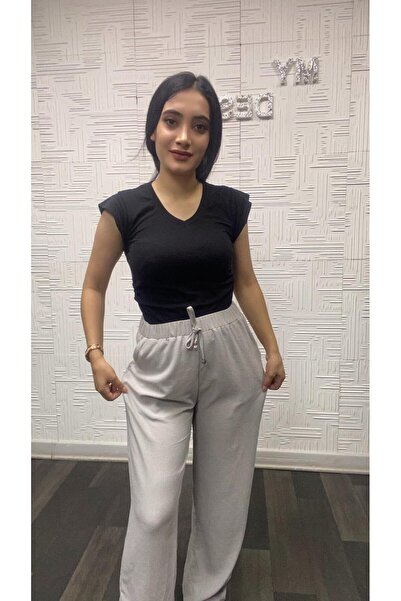 My Destino Bürümcük Loose Cut Trousers with Pockets