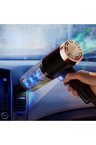 Flippy Aspirator auto portabil, rabatabil, pentru casă și mașină, cu furtun prelungitor, 4 capete de aspirare, 20x16x