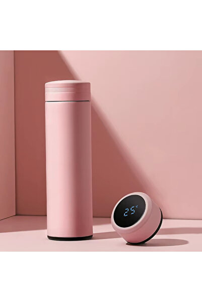 MUBX Led Sıcaklık Göstergeli Vakumlu Çelik Termos Bardak 500Ml Mug Dijital Te...