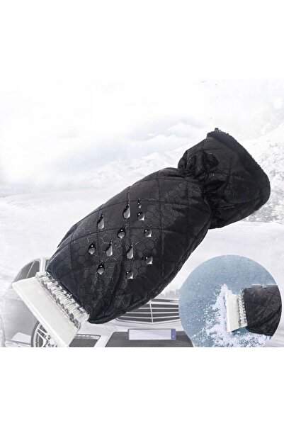 Flippy Glove and Snow Scraper Set Flippy, Waterproof, Cotton Insulation, 31 x 15 cm, Black