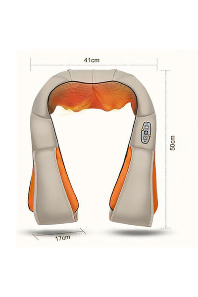 KlaussTech Aparat de masaj Shiatsu, 12V, 220V, bej