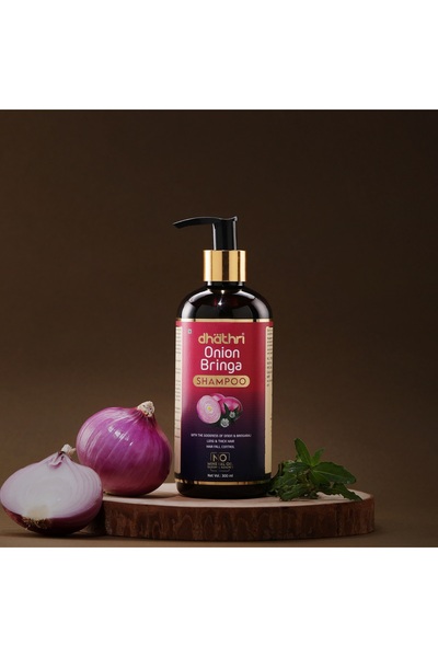 Dhathri شامبو البصل | يعزز نمو الشعر ويمنع تساقطه | 300 مل