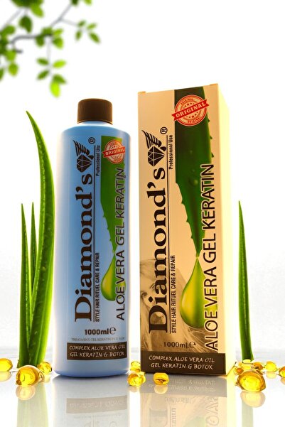 Diamonds جل الألوفيرا بالكيراتين من دايموندز 1000 مل - لإصلاح وتقوية الشعر