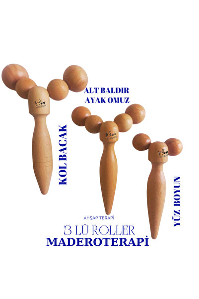 1senartbeauty Maderoterapi 3'lü Set Yüz ve Vücut Başlangıç Rahatlatıcı Set