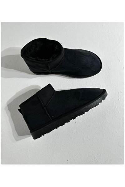 Comely shoes siyah Mini Süet Bot Içi Kürklü Kışlık Rumgayshoes