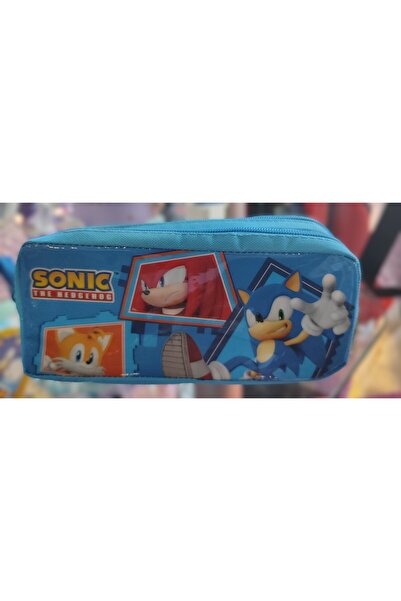 ada çanta kırtasiye Cutie de creioane/geantă cu două compartimente cu figurină Sonic AD62255