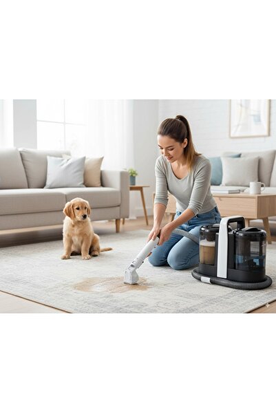 Biki آلة تنظيف السجاد والأرائك، خزان سعة 1500 مل، قوة 450 واط، ضمان لمدة عامين