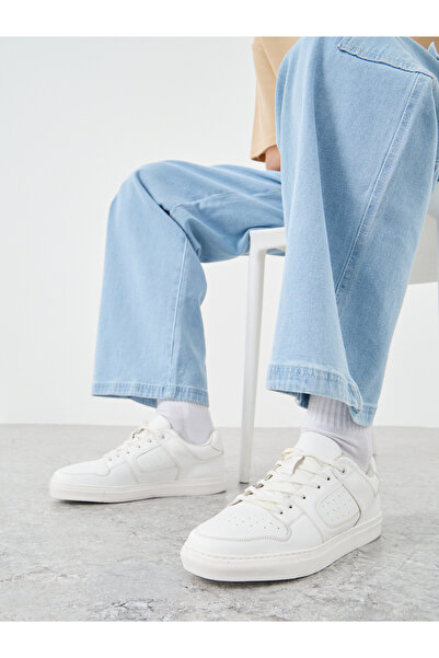 Styli Platform Sole Lace Up Court Sneakers