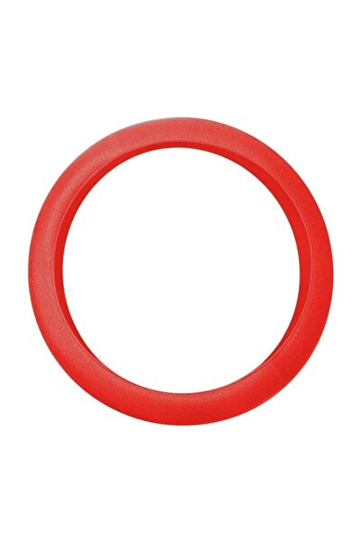 eZmart Universal steering wheel cover, silicone, non-slip, diameter 33-40 cm, red