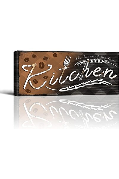 Emoda home Trove لوحة فنية جدارية من قماش ريفي من ALAYRA مقاس 25×60 سم لديكور...