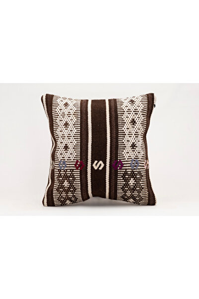 Kilim Whole Sale غطاء وسادة عتيق مصنوع يدويًا من الكليم والصوف مقاس 40x40 سم