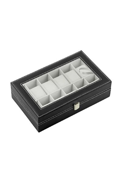 DacEnergy Cutie de ceasuri , material din piele ecologica, 33 cm x 20,5 cm x ...