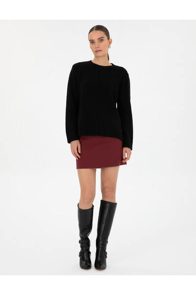 Pierre Cardin Siyah Comfort Fit Yarım Balıkçı Kazak 50310958-VR046