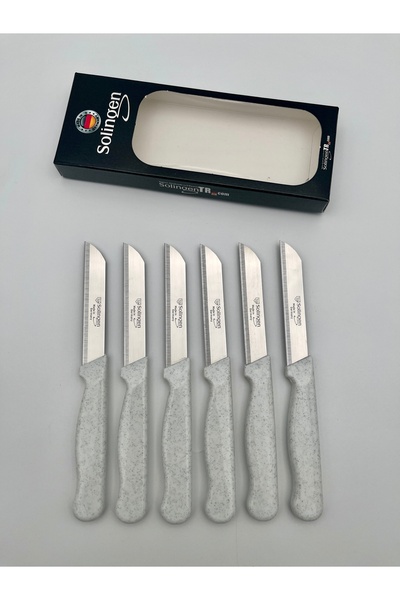 Solingen Orijinal Klever Simli 6 Adet Meyve Bıçağı Beyaz
