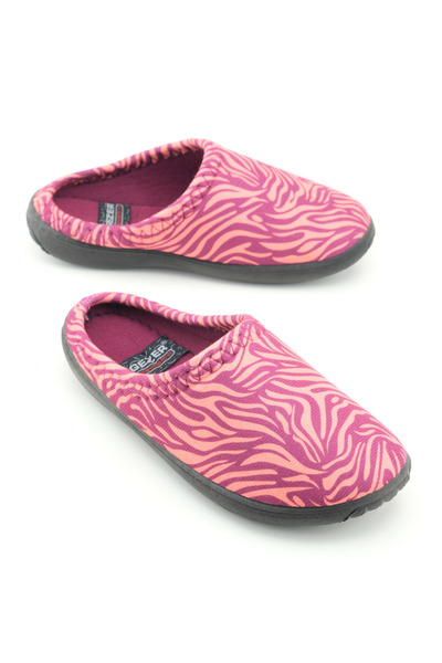 GEZER Women's Winter Pu Comfortable Sole Patterned Home Garden Gondola Slippers