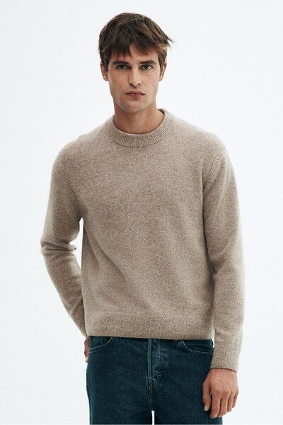 H&M İnce Triko Yün Kazak Regular Fit