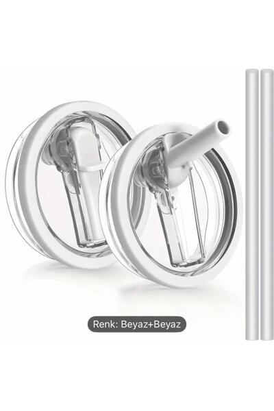 Stanley Quencher ile Uyumlu 1.18 Litre Pipetli Dökülmez Sızdırmaz Plastik Kap...