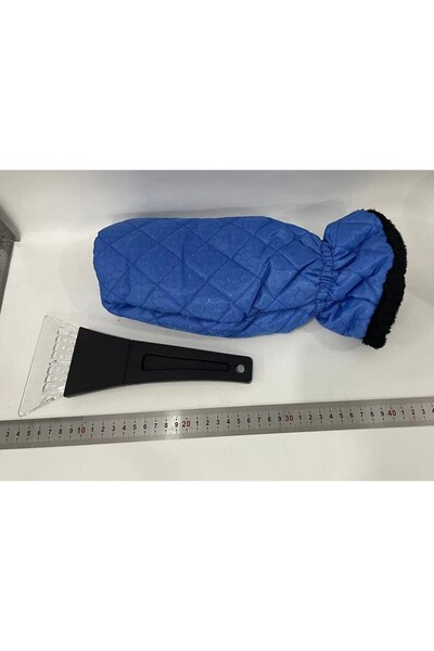 Flippy Snow Glove and Scraper Set, Waterproof, Cotton Insulated, 31 x 15 cm, Blue