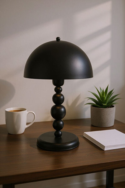 Home Özel Tasarım Halka Toplu Siyah Masa Lambası& Abajur