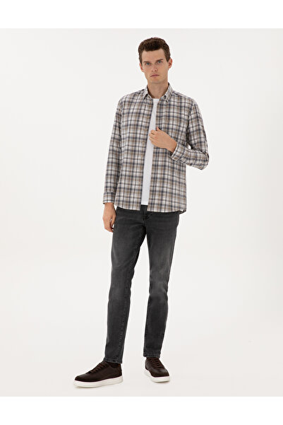 Pierre Cardin Antrasit Slim Fit Jean Pantolon 50315274-VR006