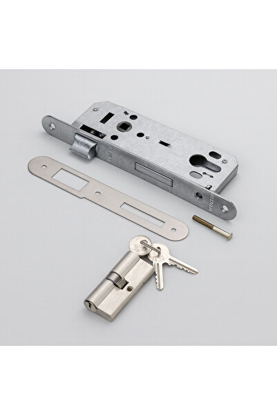 NZB External Door Lock Yale Room Door Barelli Cylinder 40X23 mm Durable Oval Mortise Lock with 3 Keys