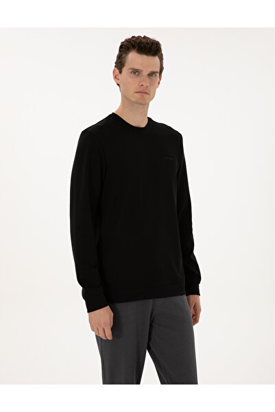 Pierre Cardin Siyah Regular Fit Sweatshirt 50313939-VR046