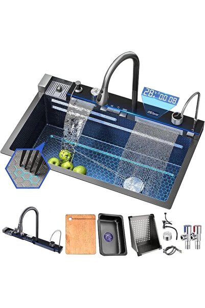 SMART GADGETS C&A Chiuveta Inteligenta Multifunctionala 4-in-1 Cu Afisaj Digital.