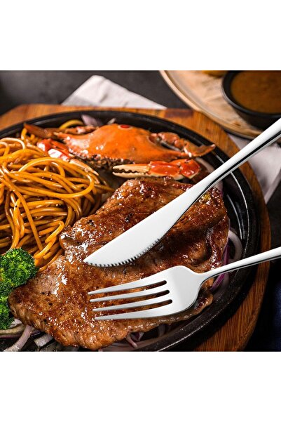 Flippy Πορτογαλικά μαχαιροπίρουνα, Flippy, σετ 24 τεμαχίων από ανοξείδωτο ατσάλι, ασημί