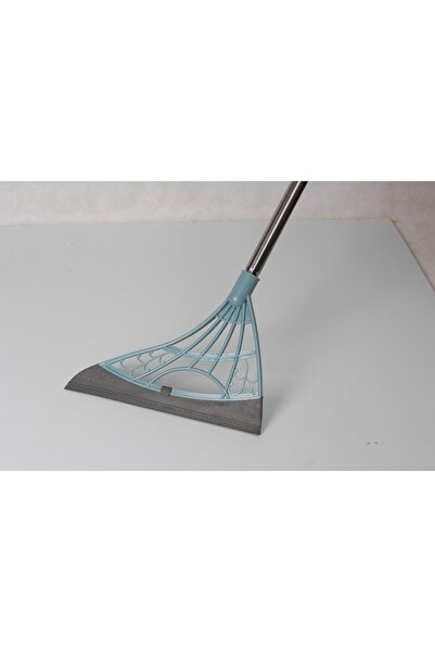 Bibilel Set matura, faras cu coada si matura silicon, Flippy, Pentru uz casnic, Plastic/Otel, Albastru desch