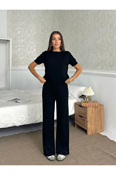 mydukkan.co طقم فيسكون بأكمام قصيرة ورقبة دائرية