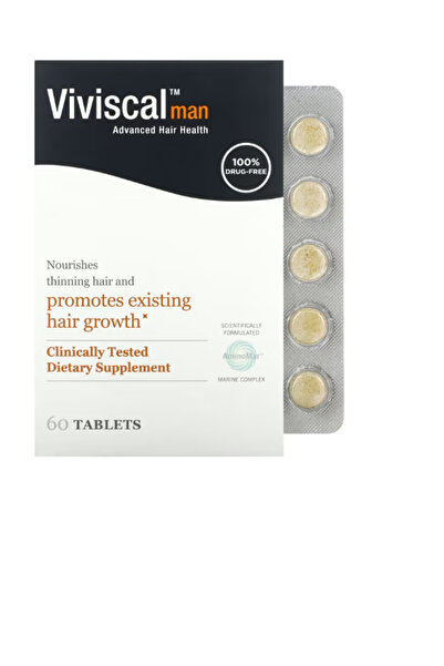 viviscal Man Hair Health Supplements, 60 Tablets