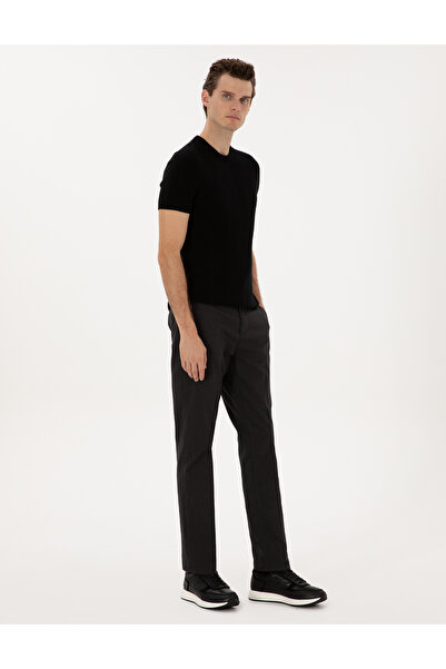 Pierre Cardin Antrasit Regular Fit Kanvas Pantolon 50310902-VR006