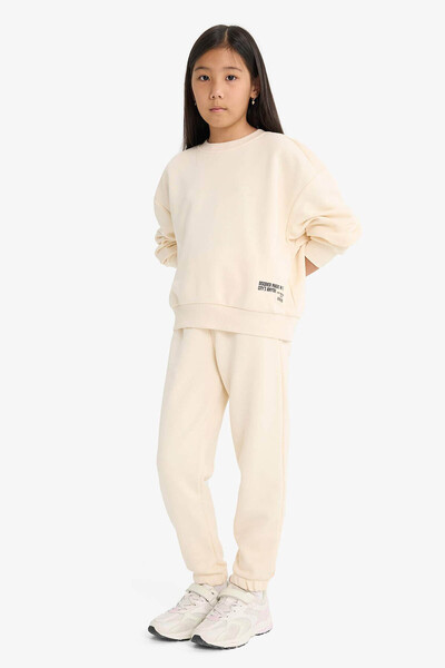 DeFacto 2'li Baskılı Taş Kız Çocuk Sweatshirt F2559A8/ER42