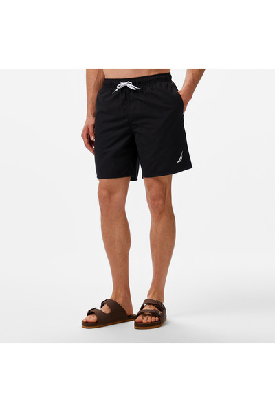 Nautica Erkek Siyah Regular Fit Deniz Şortu