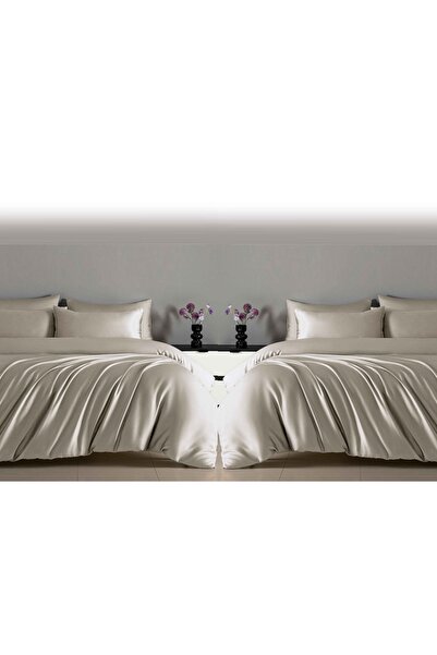 CHIRASO CHIRASO Bedding Set, Shiny SATIN, ELASTIC Sheet 180x200cm, Duvet Cover 200x230cm, 2 Pillowcases