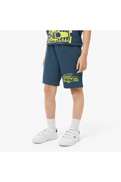 Lacoste Erkek Çocuk Baskılı Lacivert Şort