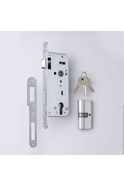 NZB Exterior Door and Room Door Yale Barelli Cylinder Door Handle 45X85 mm Durable Metal Lock with 3 Keys