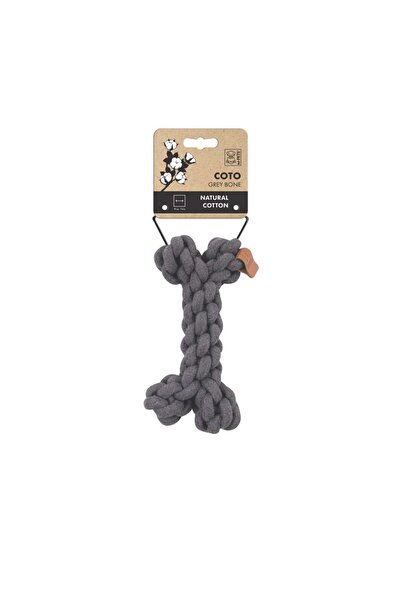 M-PETS Coto Gray Bone 19cm Knitted Bone Toy