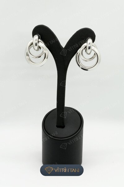 Çelik Gümüş Renk Küpe