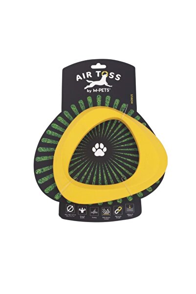 M-PETS Air Toss Mobi̇us Durable Water Floating Dog Toy Yellow