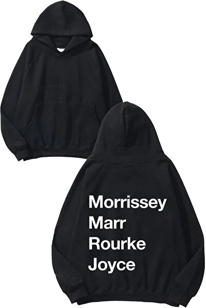 THEWERT The Smiths 8 Дизайн Слайд с качулка, отпечатан отзад, черен