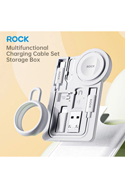 Rock L14 Multifonksiyon 7 in 1 Watch Şarj ve Sim Kart Adaptör Set