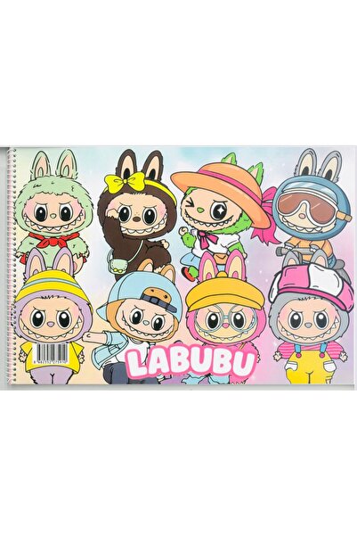 Deniz Oyuncak LABUBU 25*35 SİPRELLİ 15 SAYFA RESİM DEFTERİ