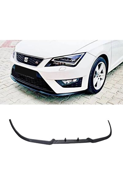 HasAkman Seat Leon Mk3 2013 - 2019 Ön Lip Mat Siyah Ön Tampon Lip